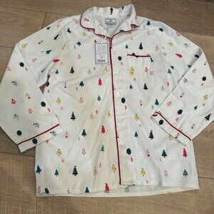 PETITE PLUME YOUTH SIZE 12 WHITE CHRISTMAS PAJAMA TOP